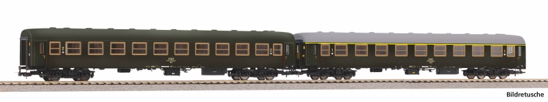 PIKO 28321 - H0 - 2-tlg. Set IC-Personenwagen 1./2. Kl., PKP, Ep. IV
